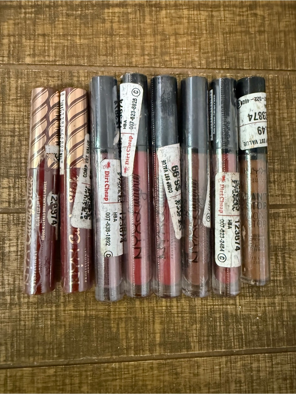 NYX Lip Liner Lot in Burgundy, Rose, Mauve, Nude, Brown